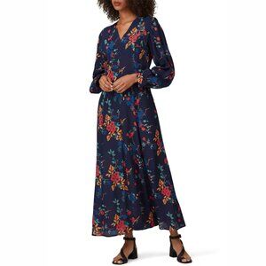 Sea New York Mari Navy Floral Midi Dress Size 4